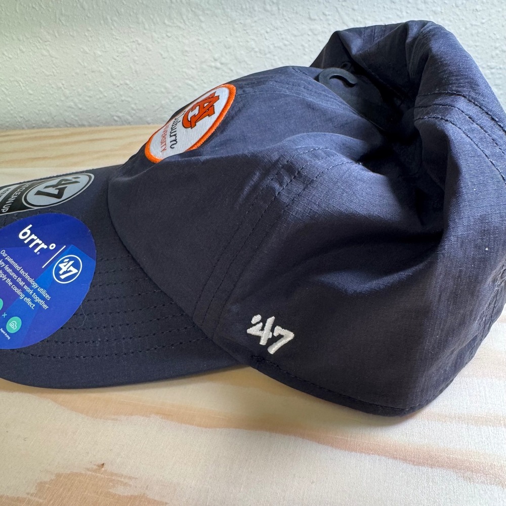 Auburn University Brrr Cleanup Adjustable Navy Blue Nylon Cap OSFA‎ Soft Shell - Picture 3 of 9